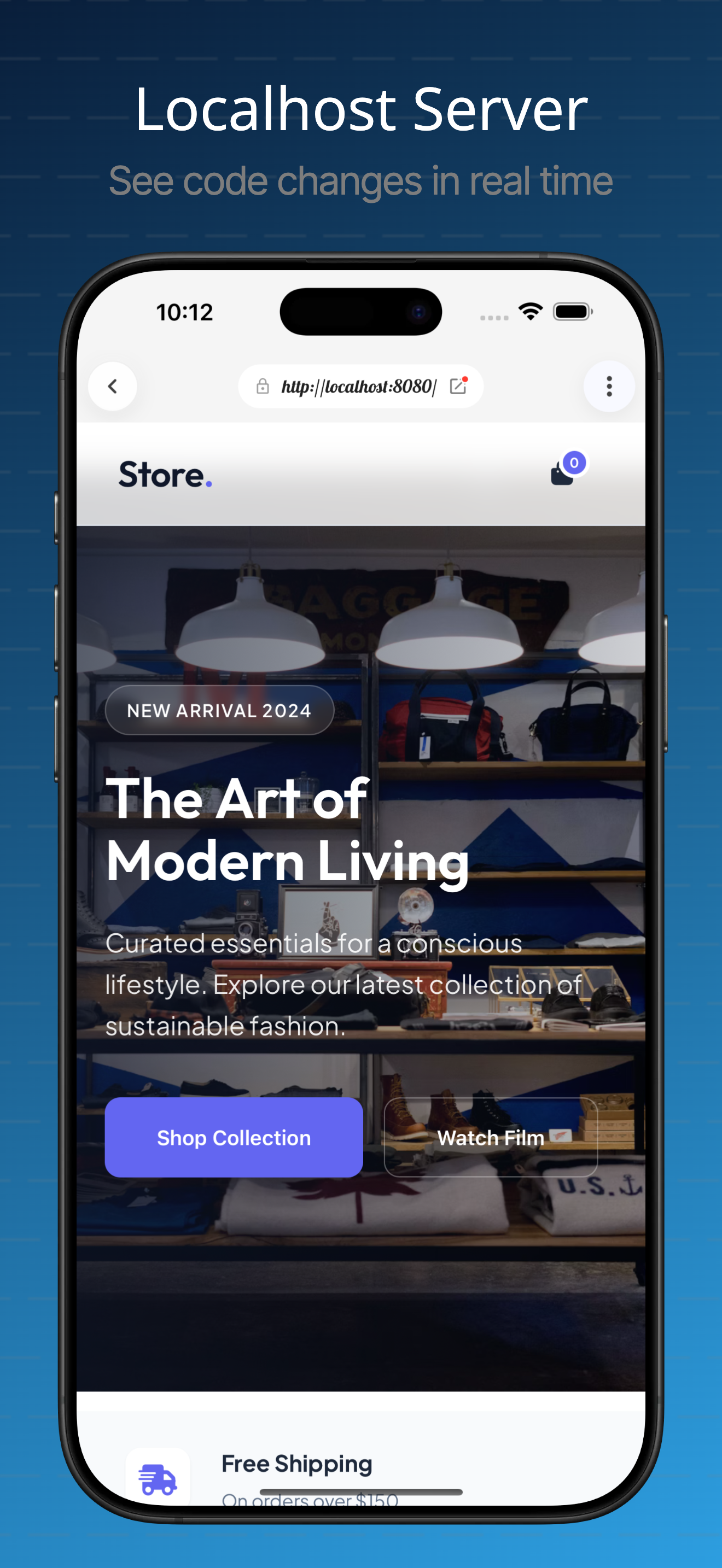 Web IDE app Localhost Preview